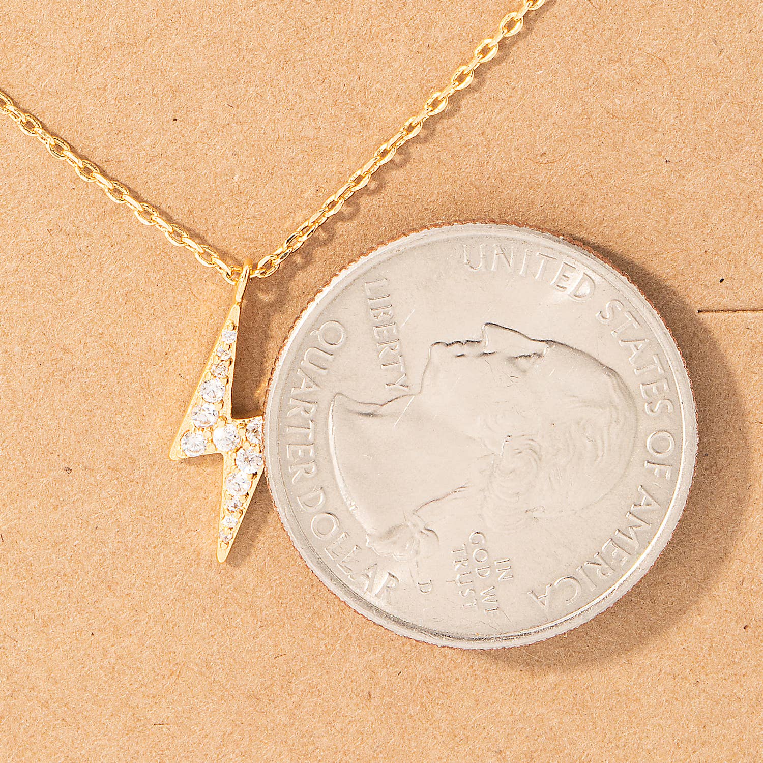 Arthur Pave Lightning Bolt Pendant Necklace