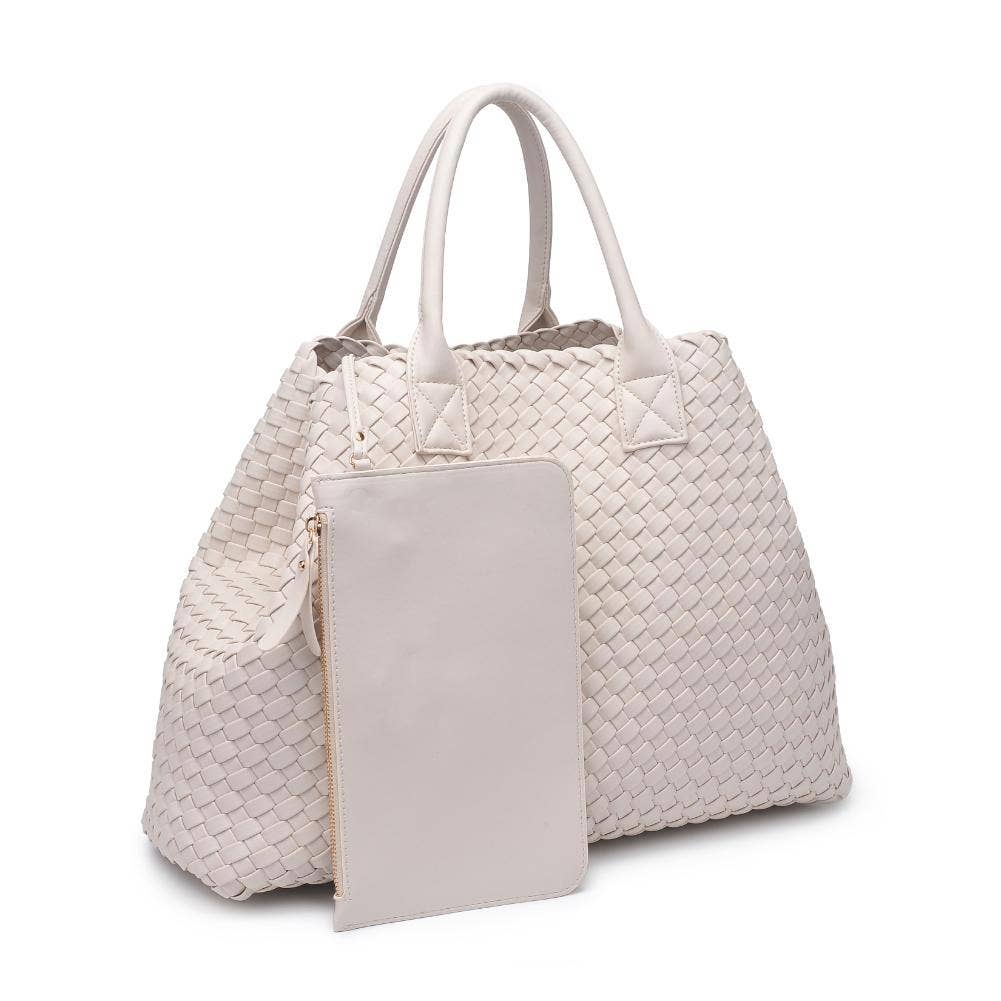 Ithaca Woven Vegan Leather Tote (3 Colors!)