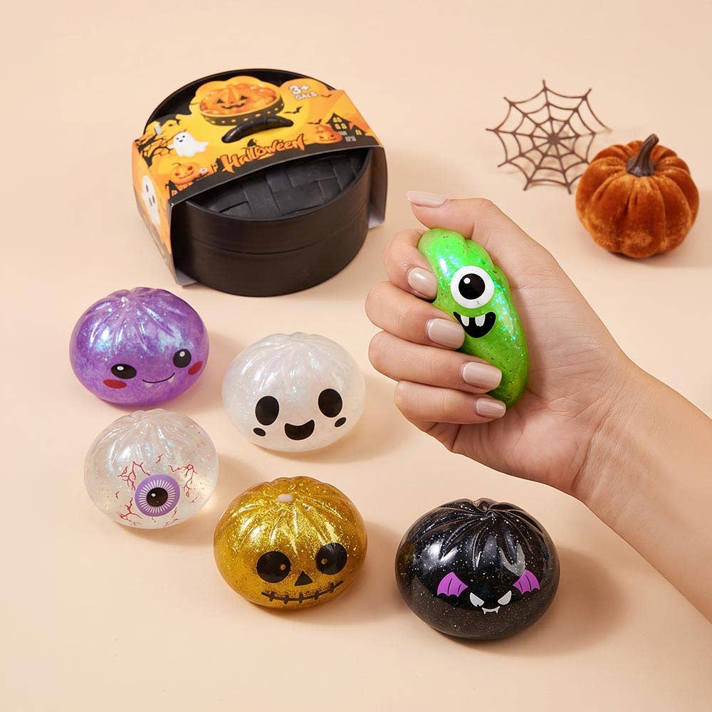 Halloween Glitter Steamed Bao Bun Dumpling Squishy Toy