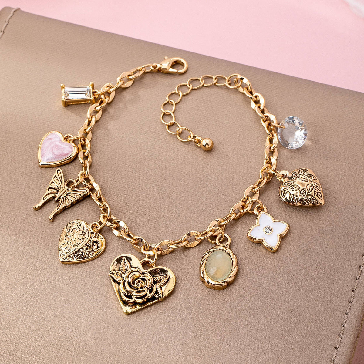Cressa Gold Charm Bracelet