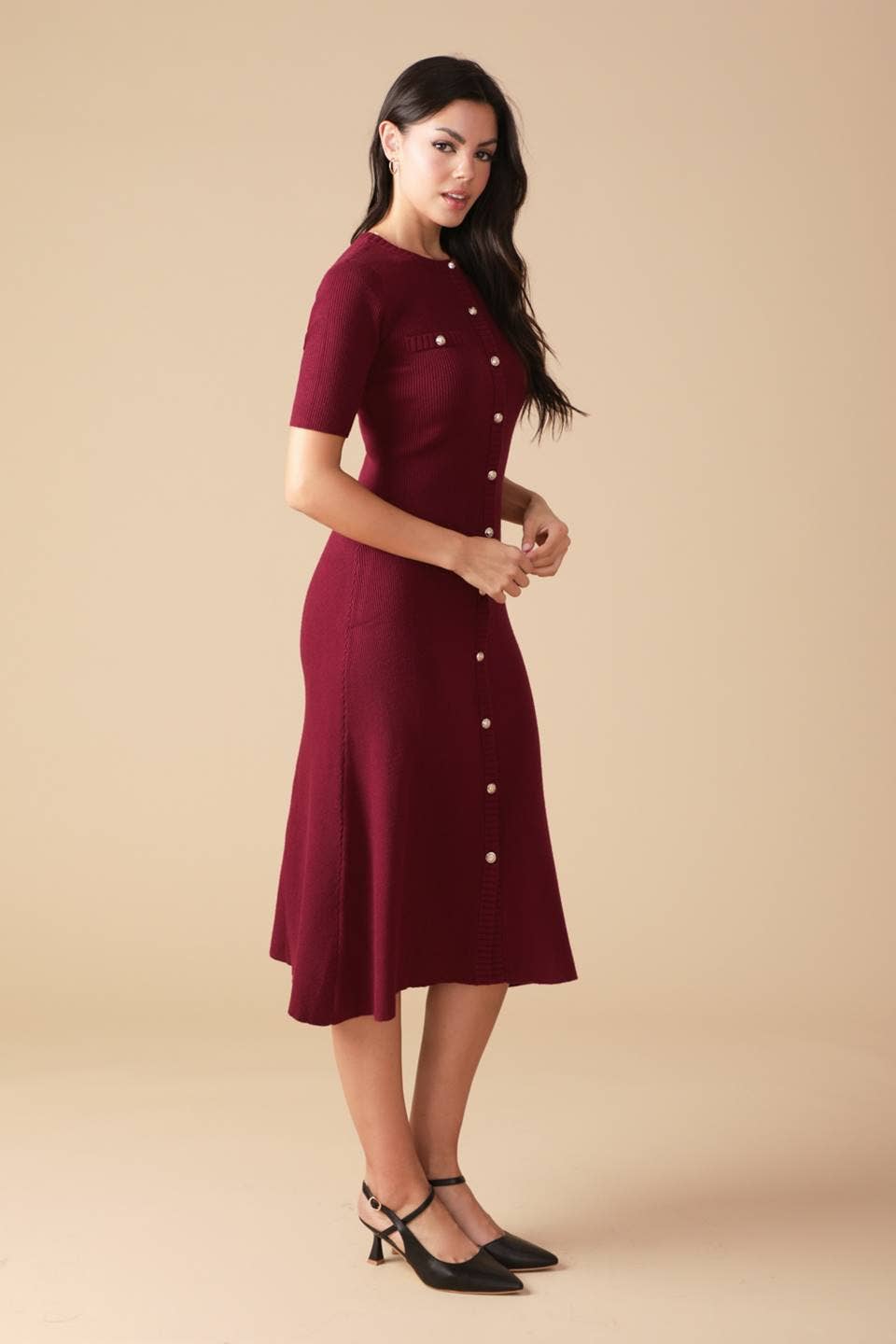 Vollie Sweater Knit Midi Dress FINAL SALE