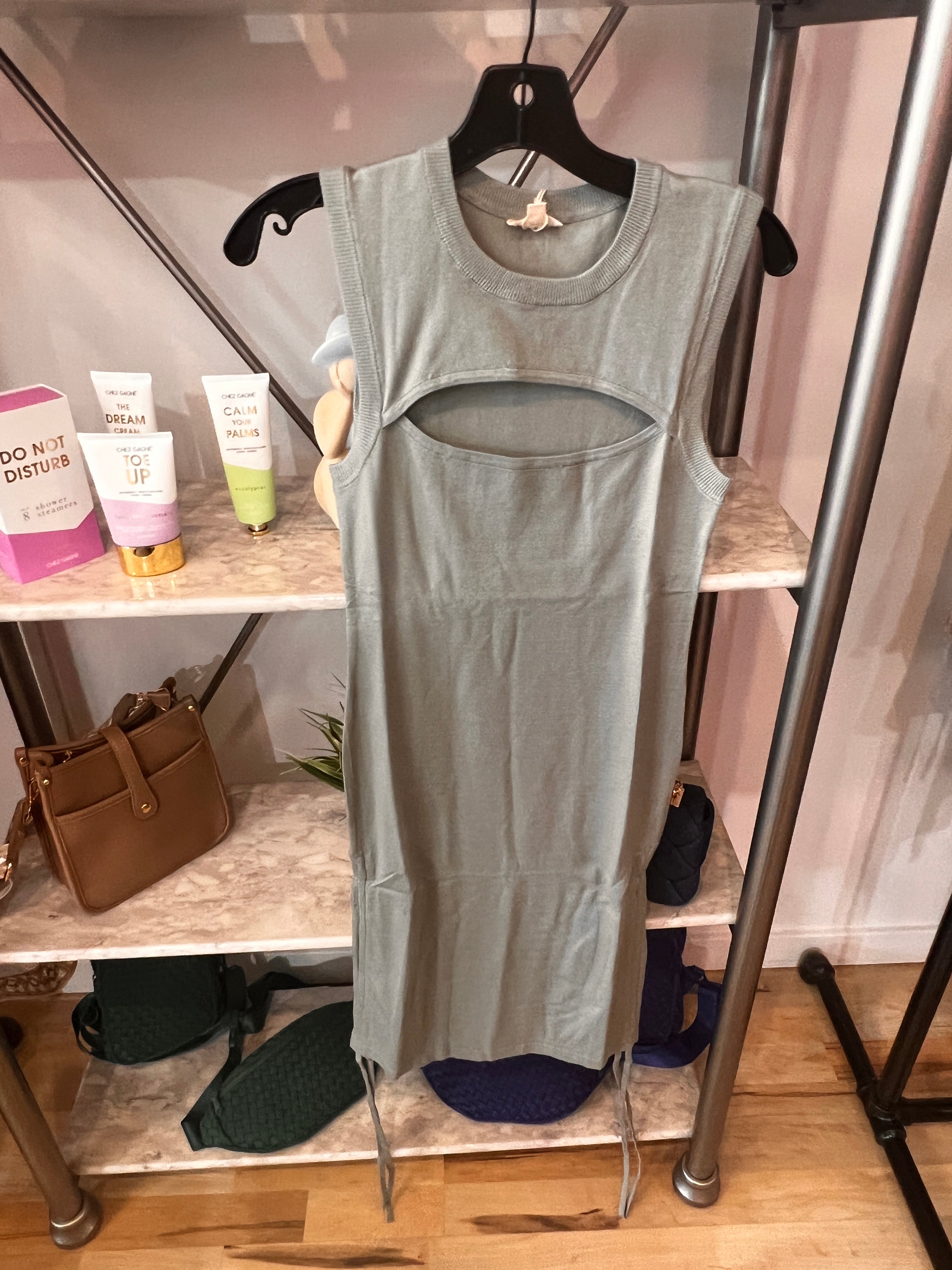 Earl Slit Fitted Dress FINAL SALE