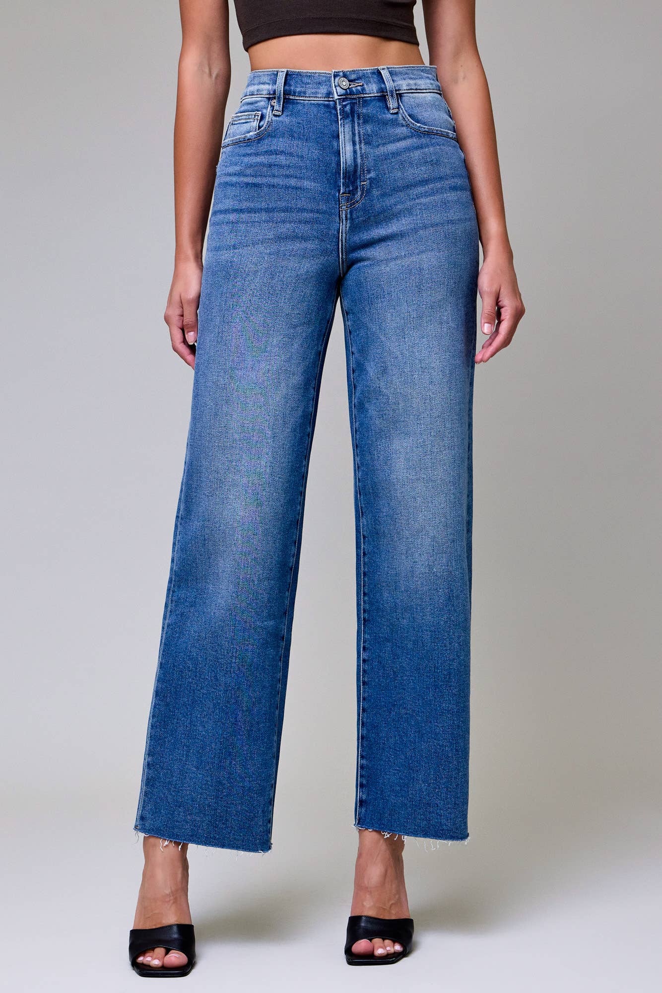 Hidden Jeans- Mae Medium Dark Clean Stretch Dad Jeans