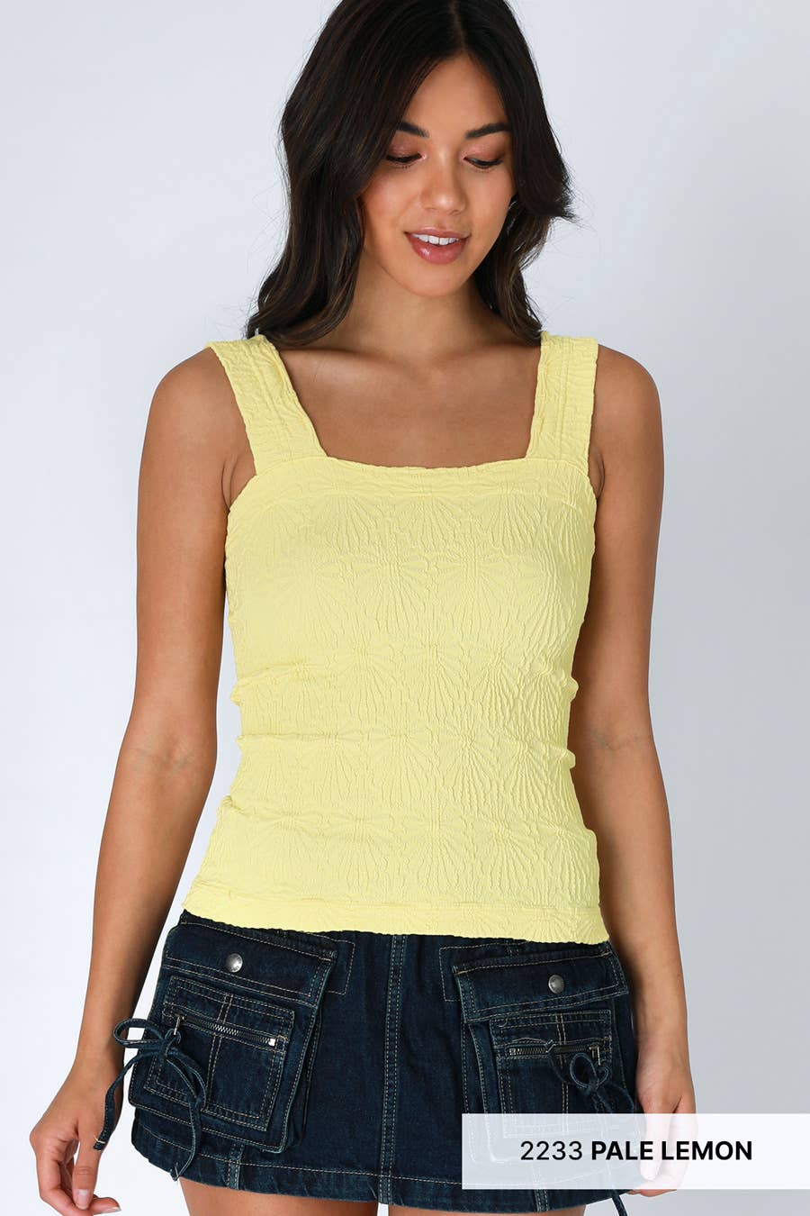 NIKIBIKI Moira Lace Textured Square Top (4 Colors!)