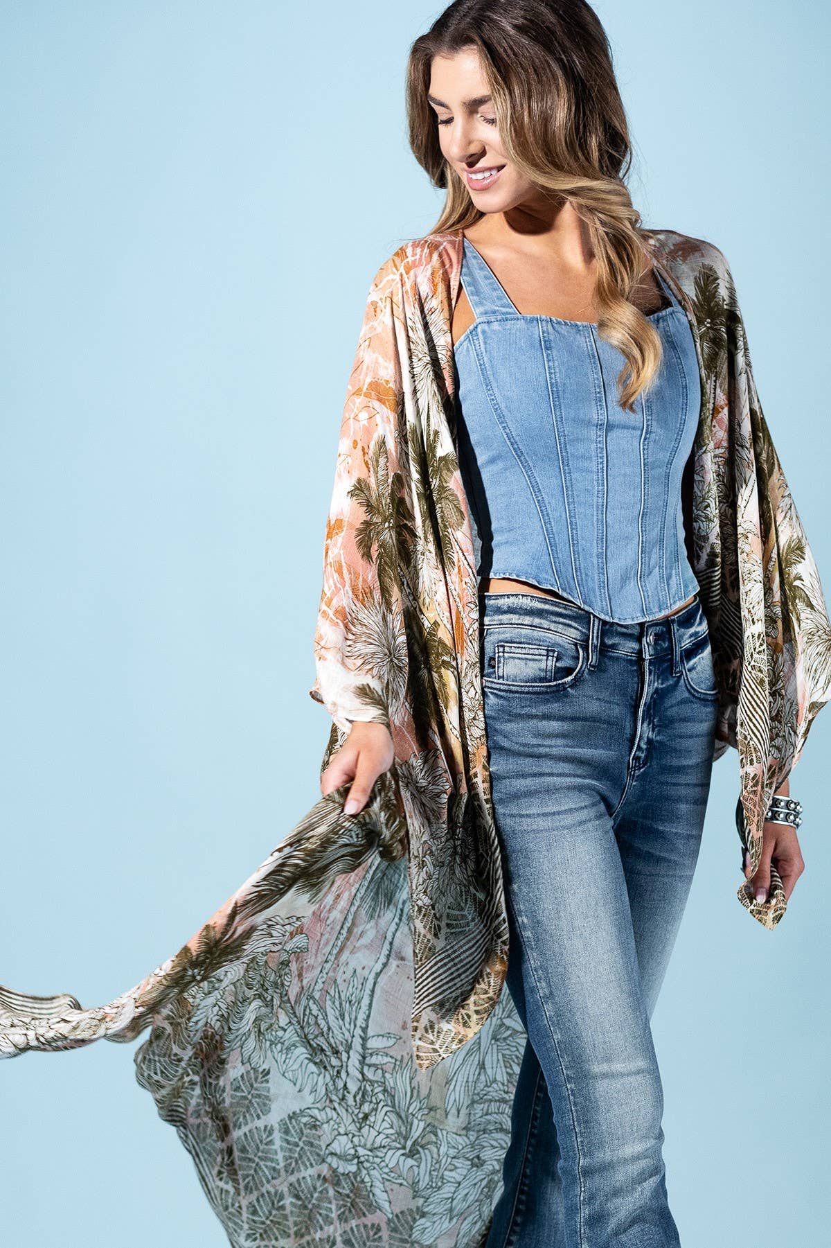 Sunset Palm Kimono