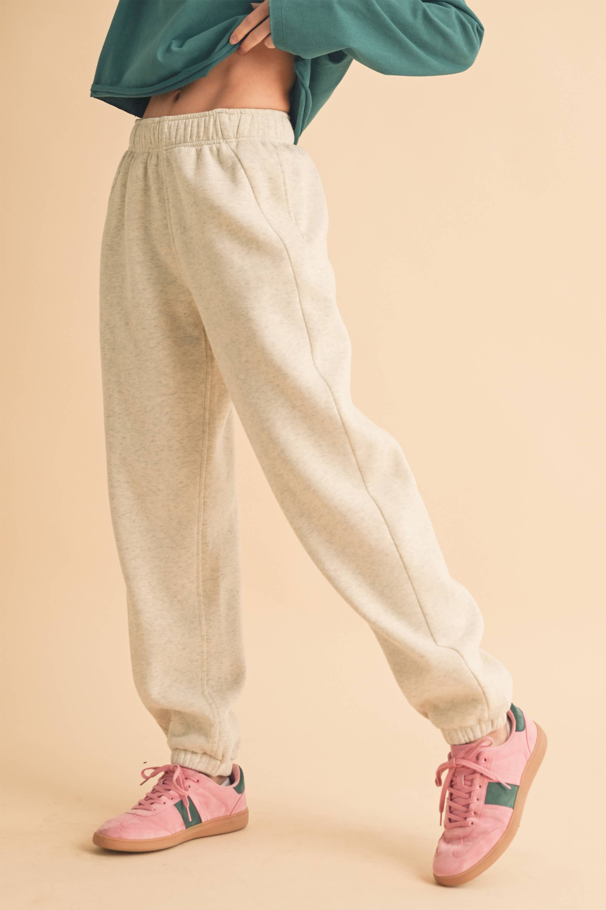 Rani Heather Grey Jogger Pants