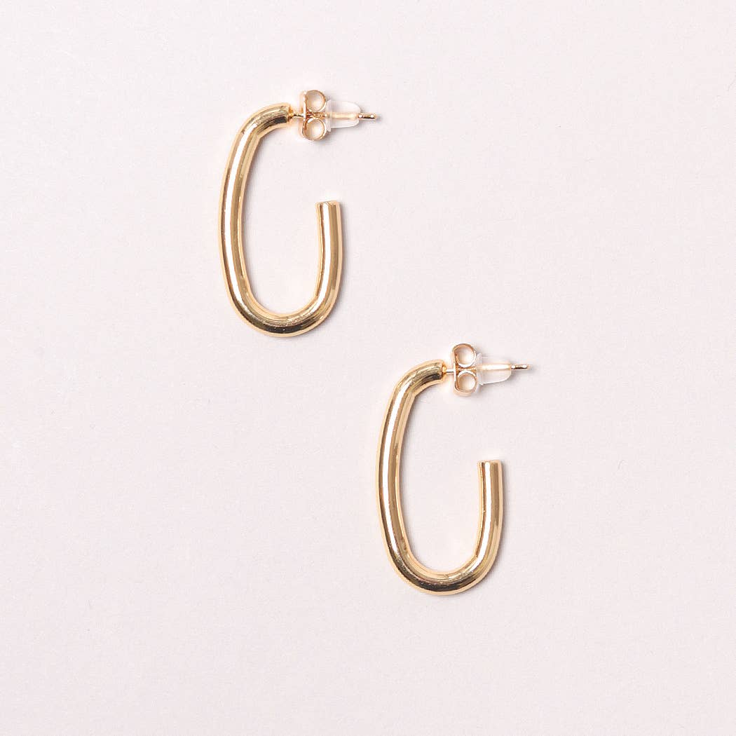 Dole 14K Gold-Dipped Long Post Earring (2 Colors!)