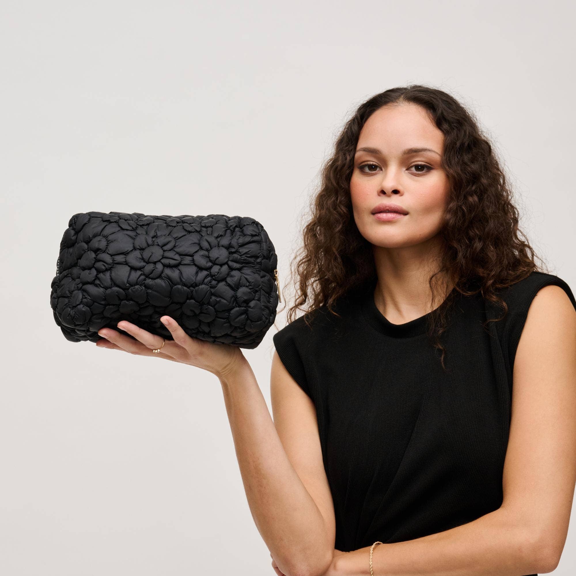 Flora Pop - Nylon Cosmetic Pouch (5 Colors!)