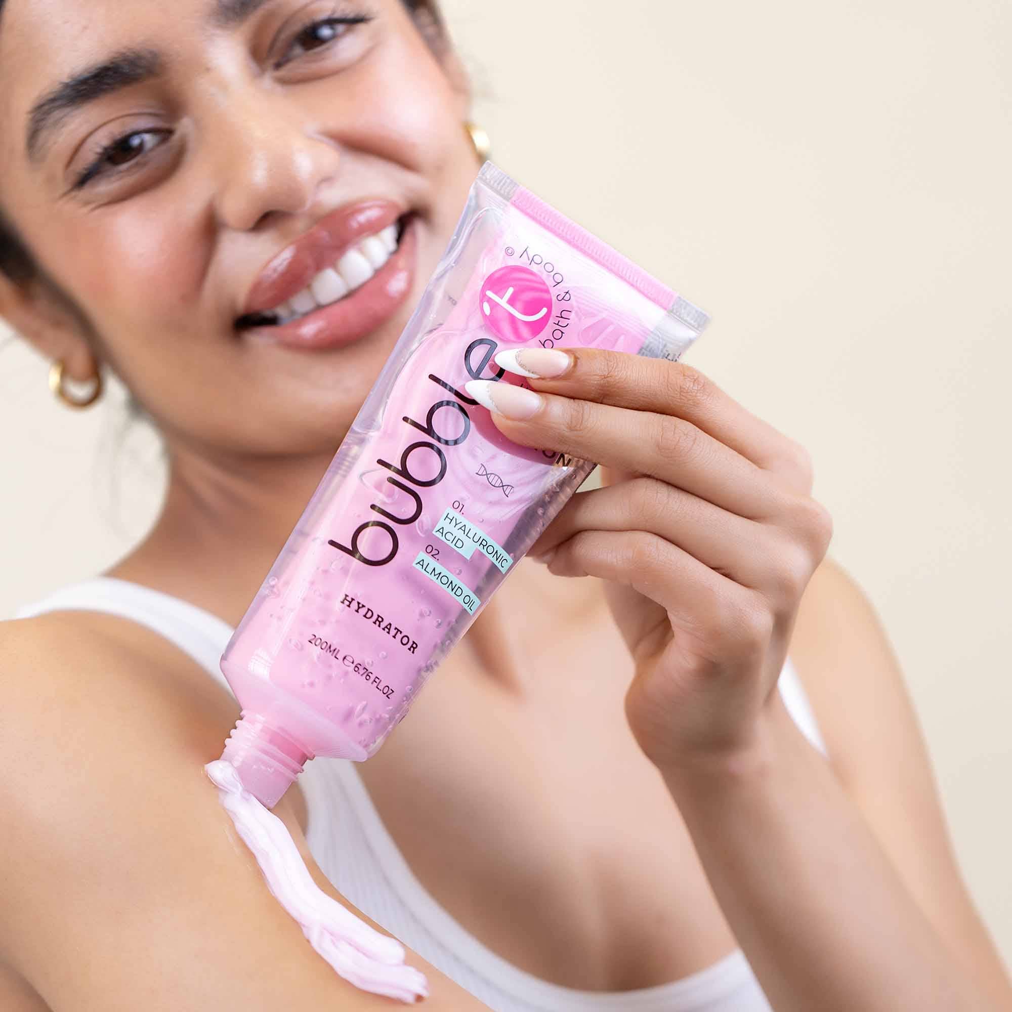 Bubble T Cosmetics Body Lotion Hybrid - Hyaluronic Acid & Almond Oil 200ml
