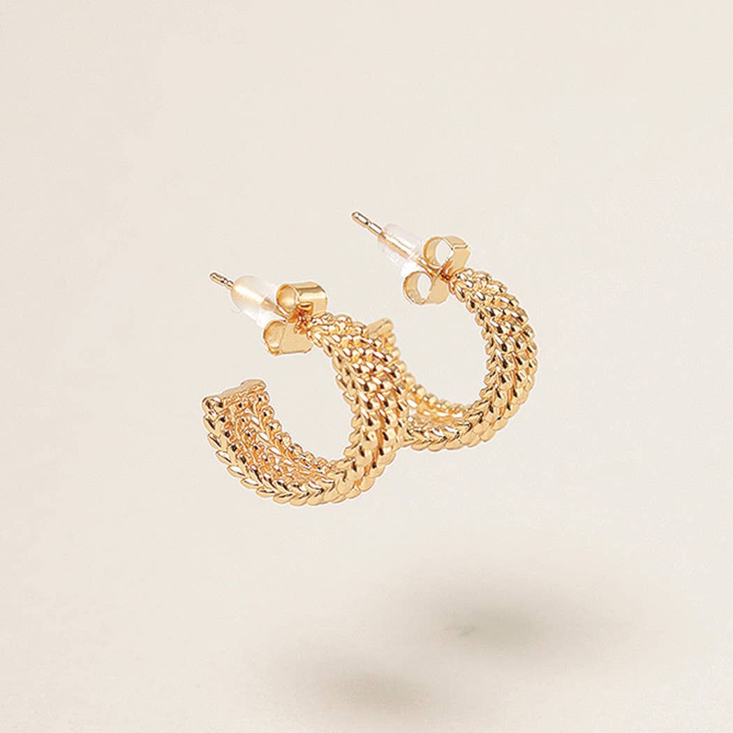 Deb 14K Gold Dipped Hoop Earrings