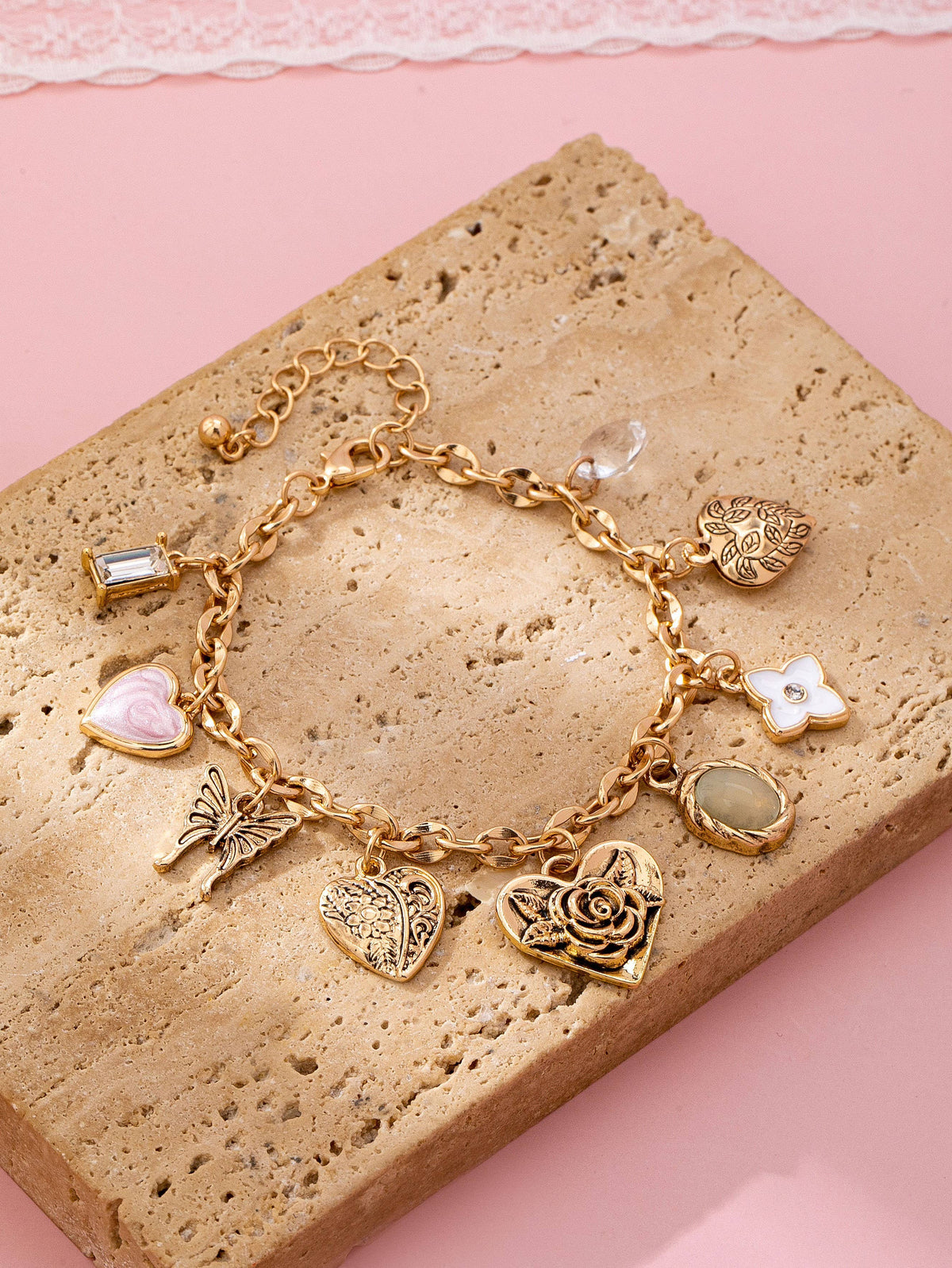 Cressa Gold Charm Bracelet