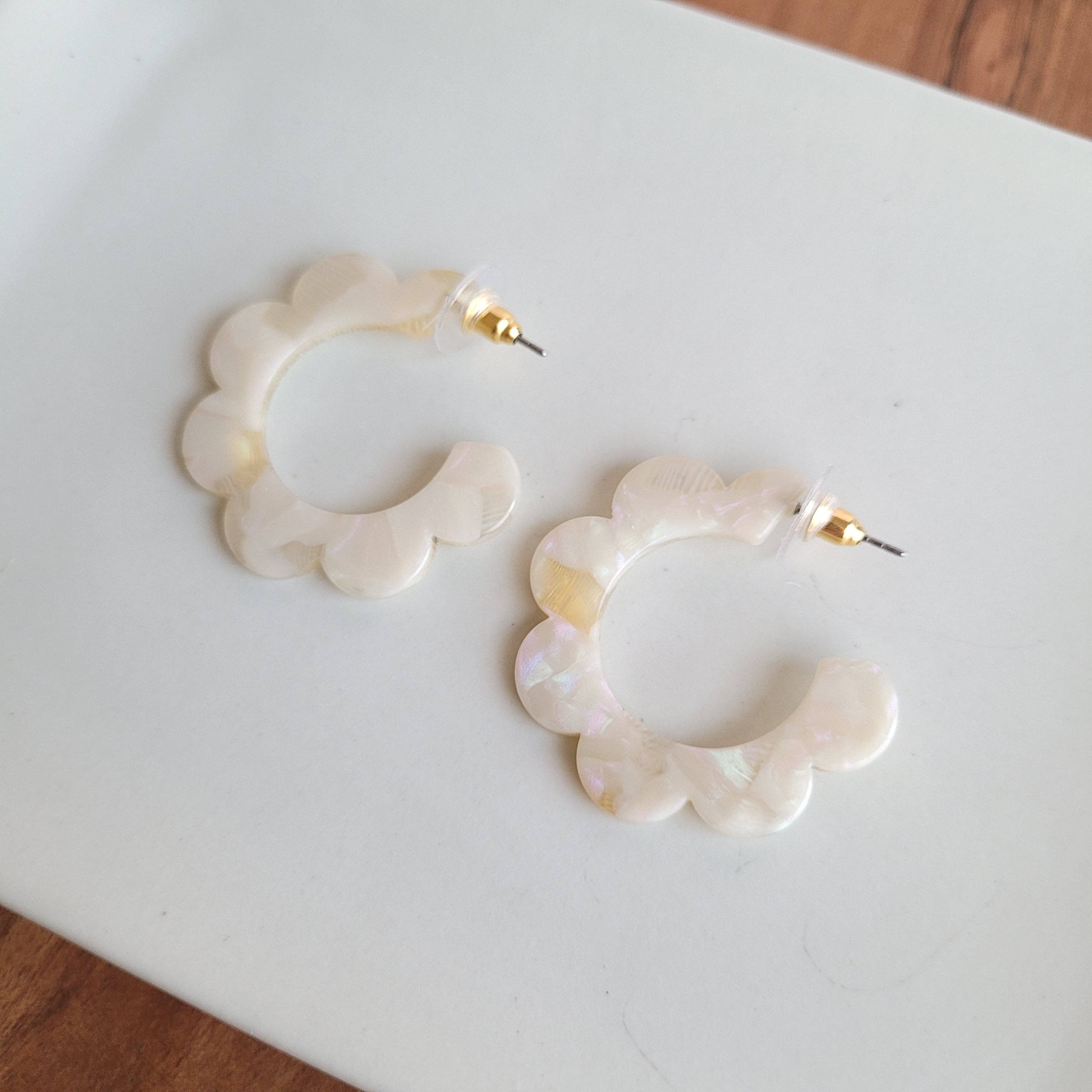 Flora Hoop Earrings