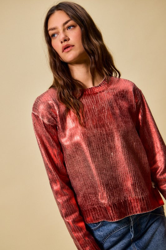 Margery Metallic Sweater