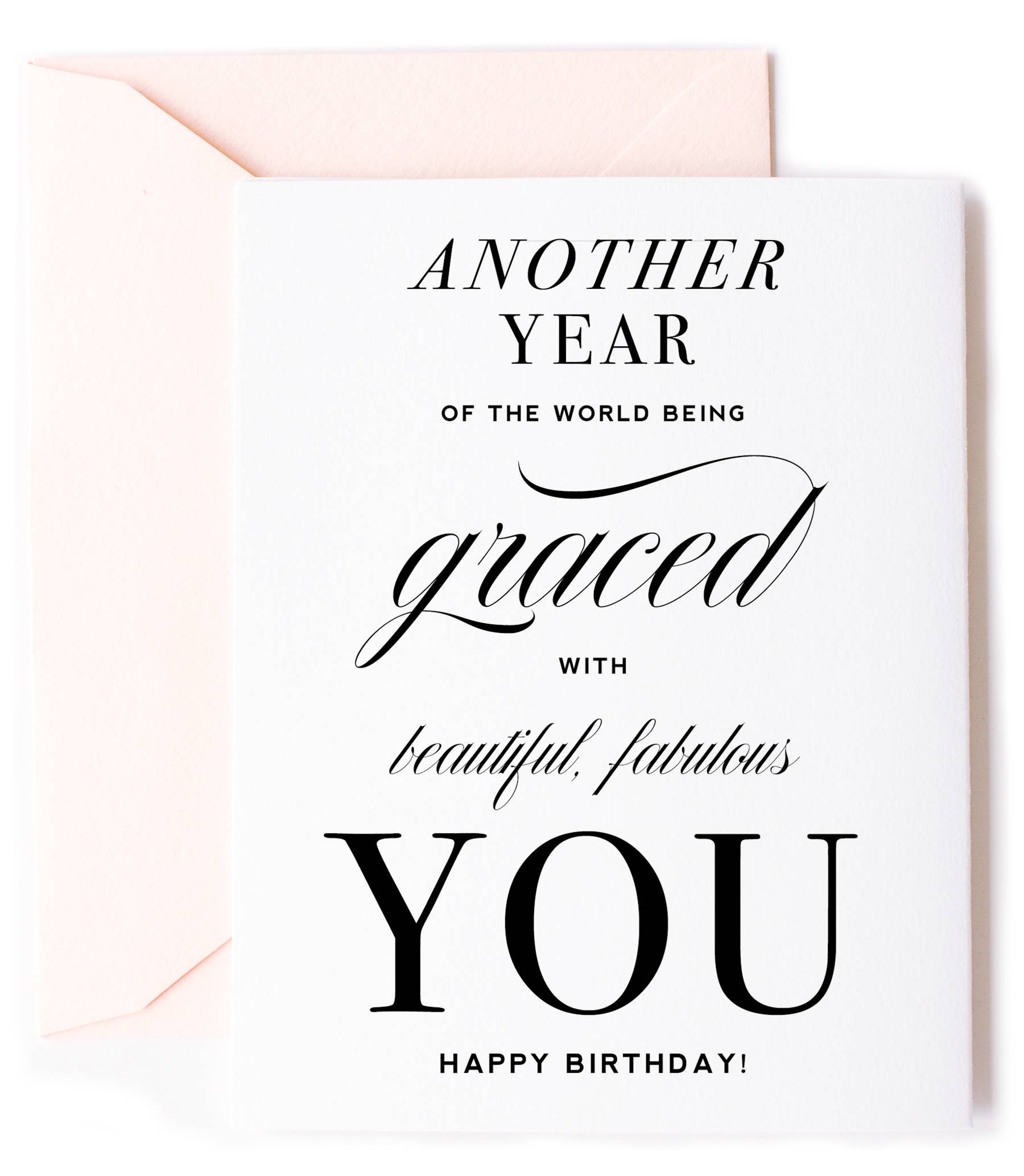 Another Year Graced, Sentimental Birthday Greeting Card Her