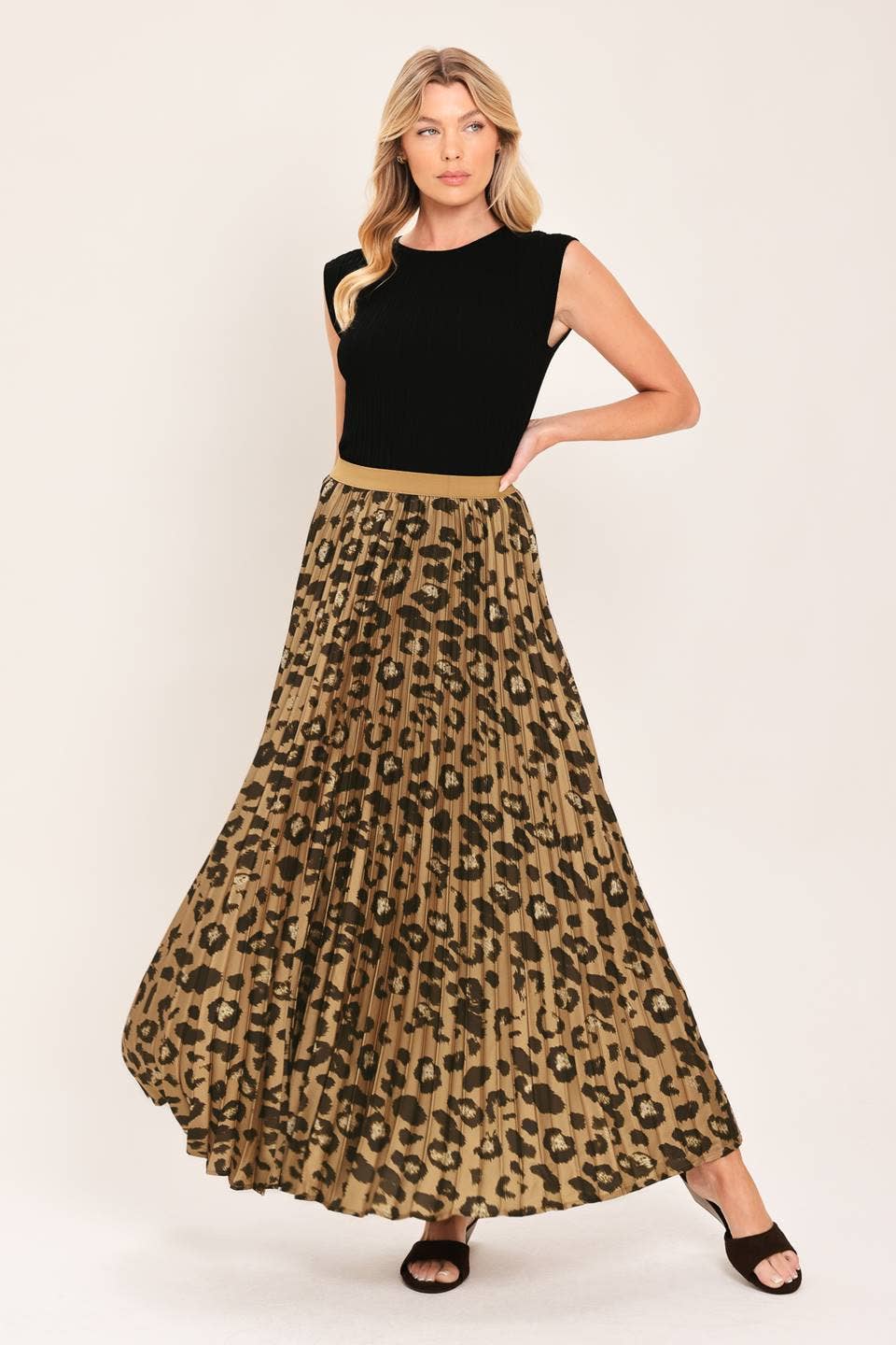 Scooter Pleated Midi Skirt PREORDER