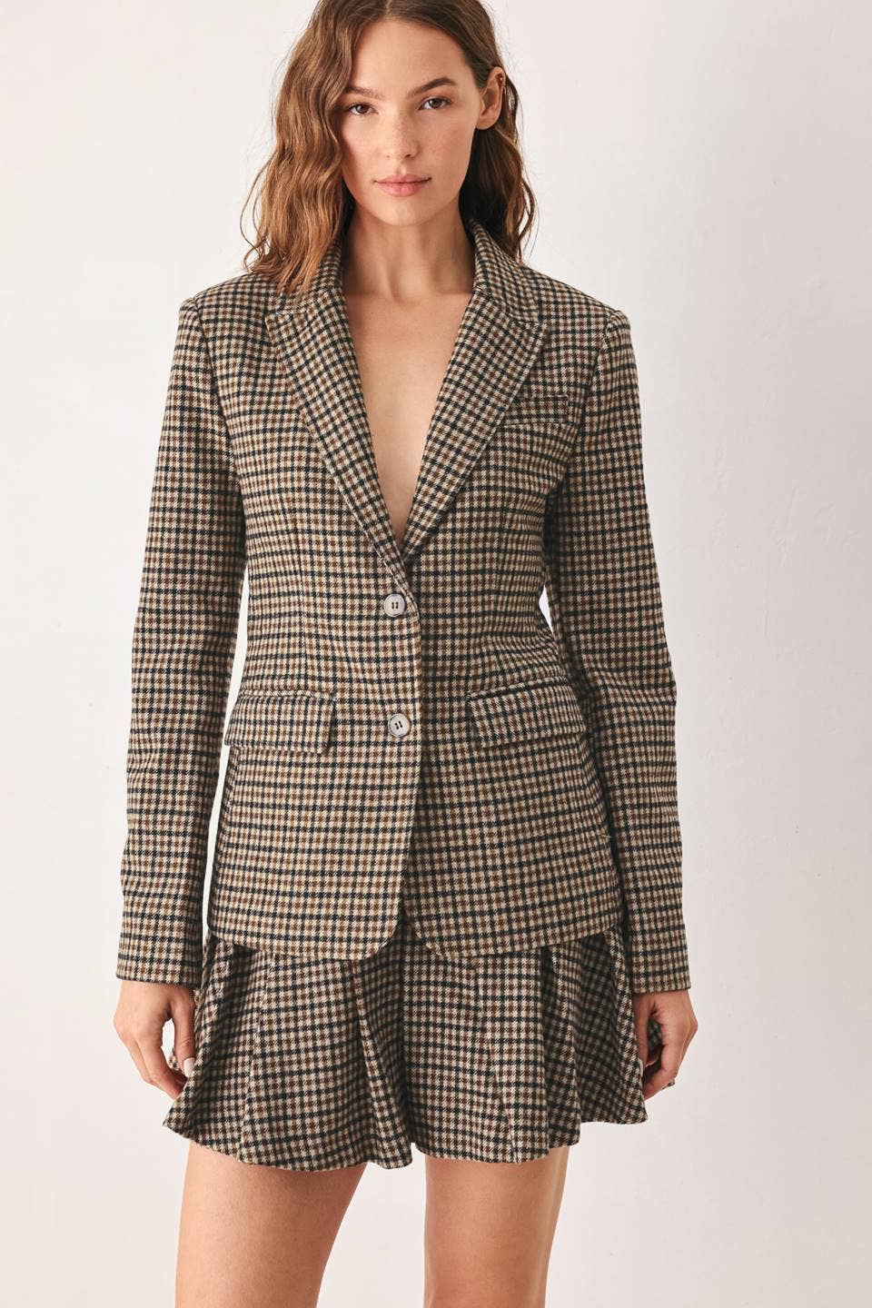 Vayda Houndstooth Blazer