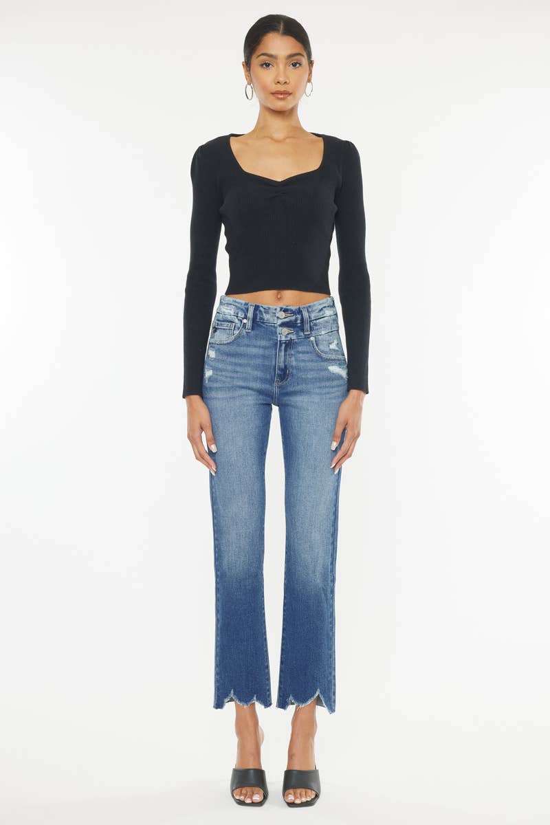 KANCAN Leighton Straigt High Rise Denim Jeans