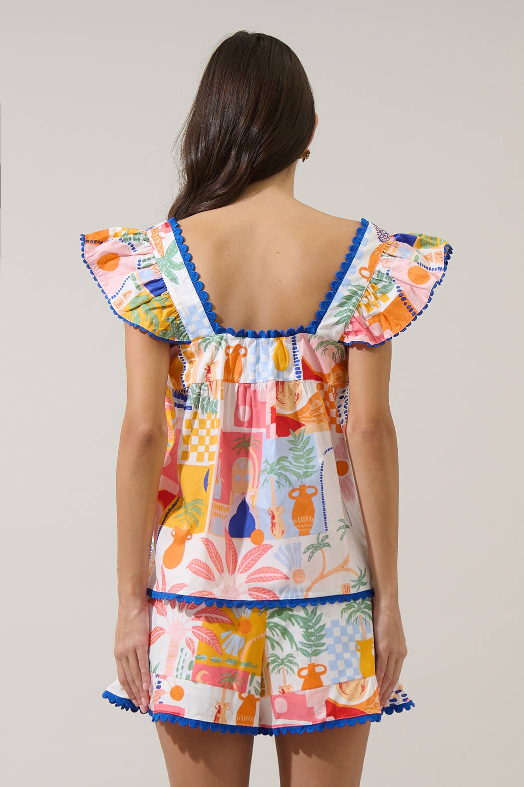 Petrolia Town Ada Ruffle Top