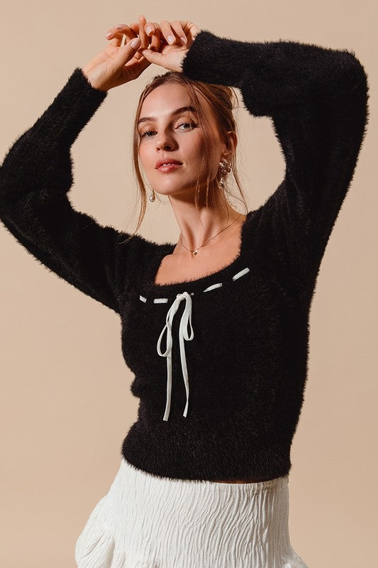 Seth Bow Fury Sweater FINAL SALE