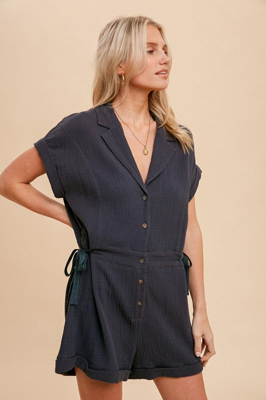 Ava Tie Romper (2 Colors!) FINAL SALE