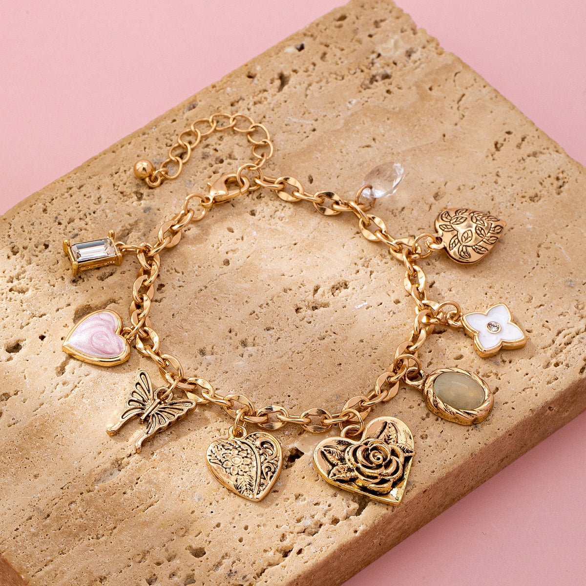 Cressa Gold Charm Bracelet