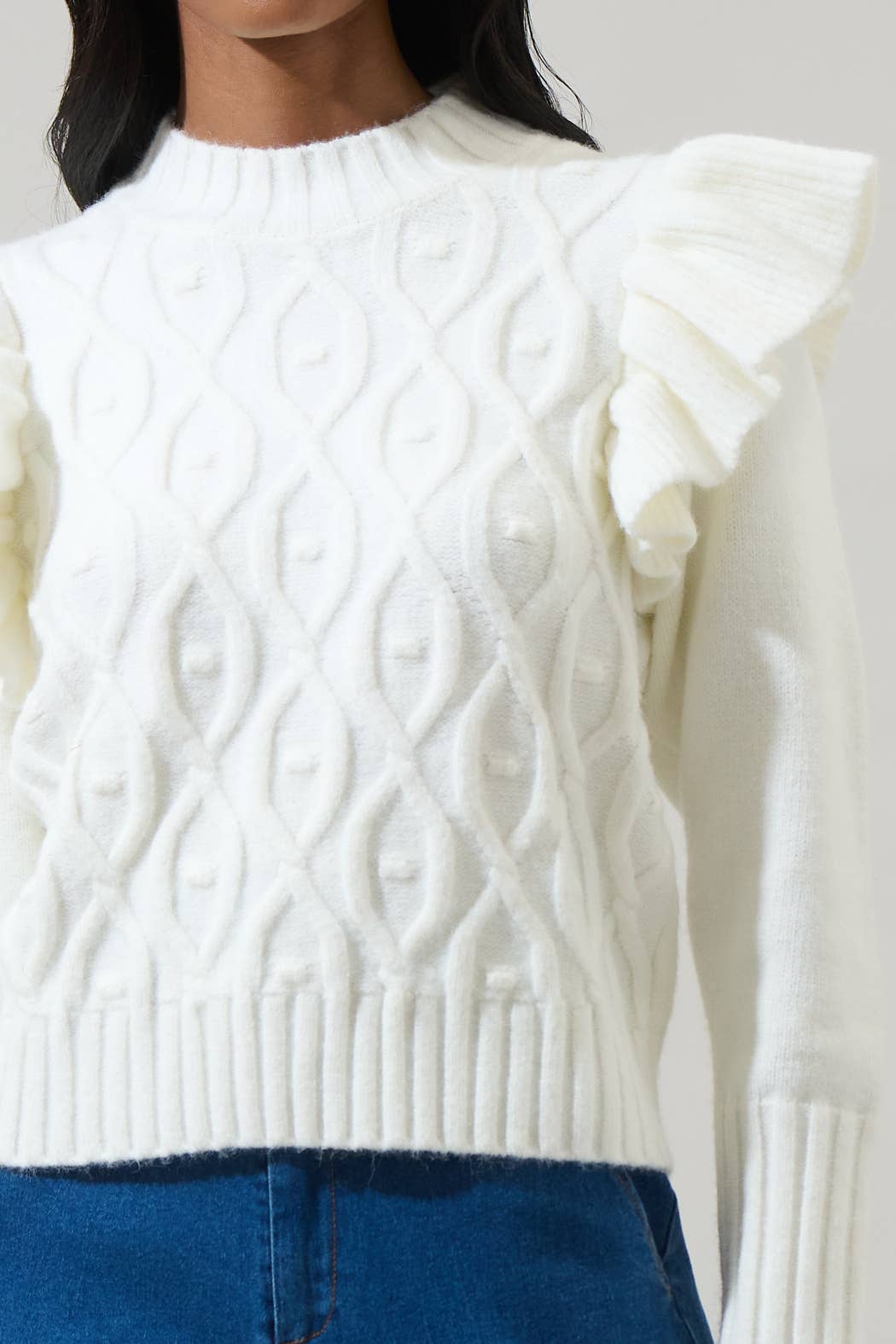 Gloriana Cable Knit Sweater FINAL SALE