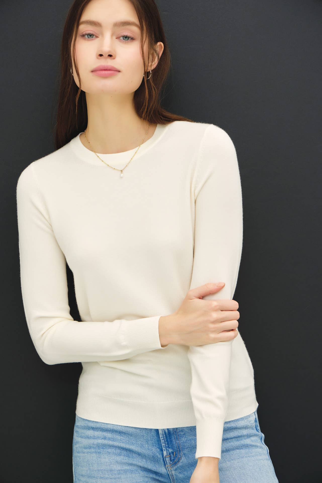 Harmony Long Sleeve Sweater Knit Top PREORDER