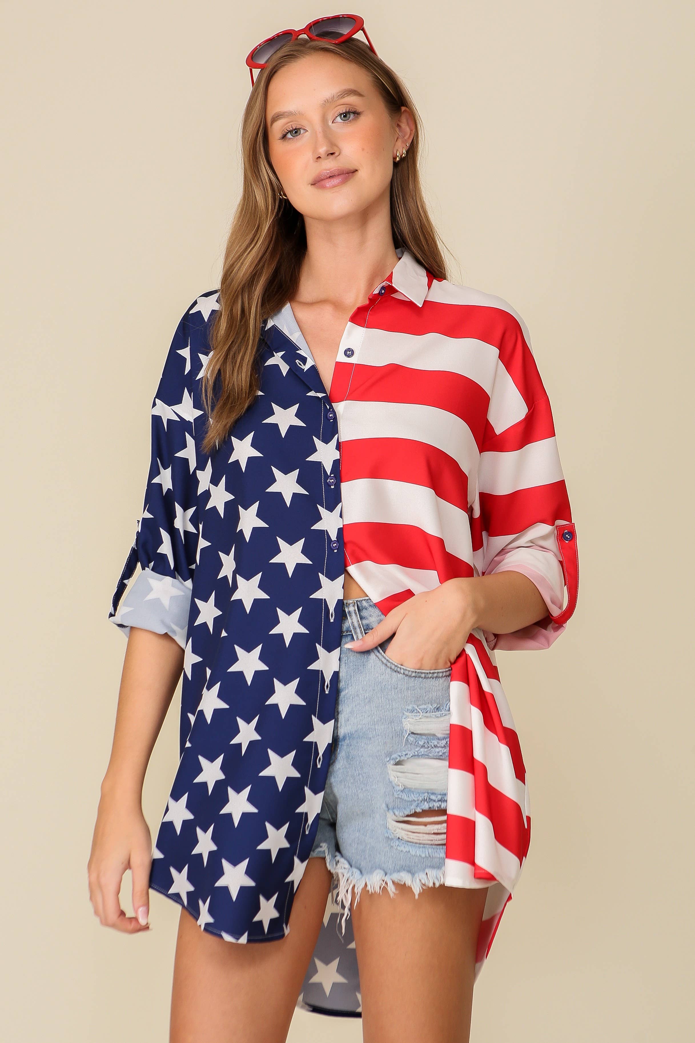 Americana USA Button Down Dress Shirt FINAL SALE