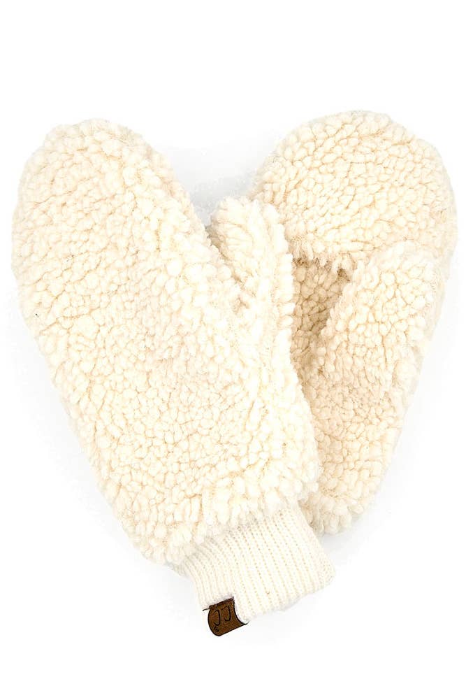 C.C Sherpa Mitten Gloves (3 Colors!)