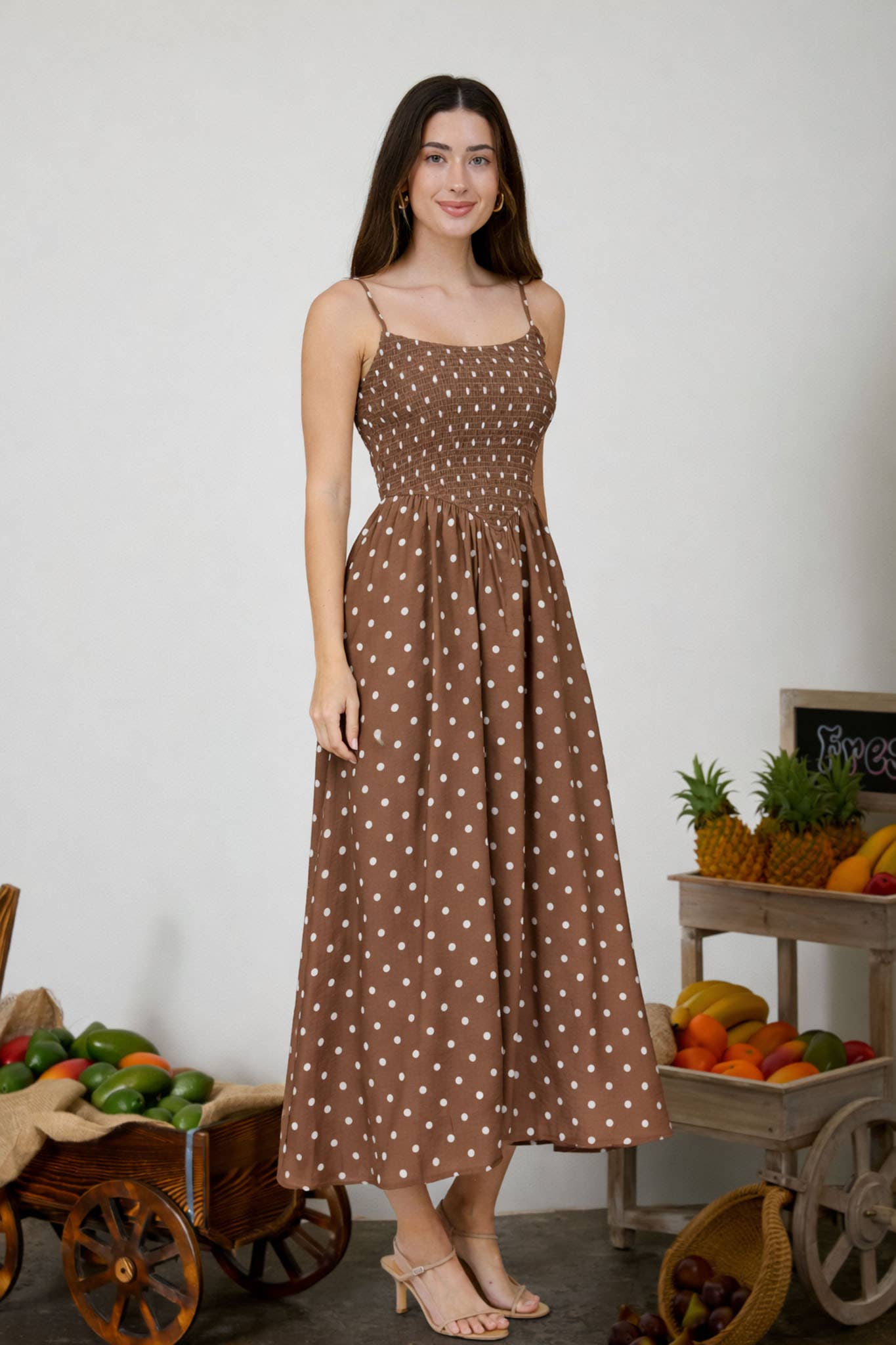 Jolene Smocked Midi Dress
