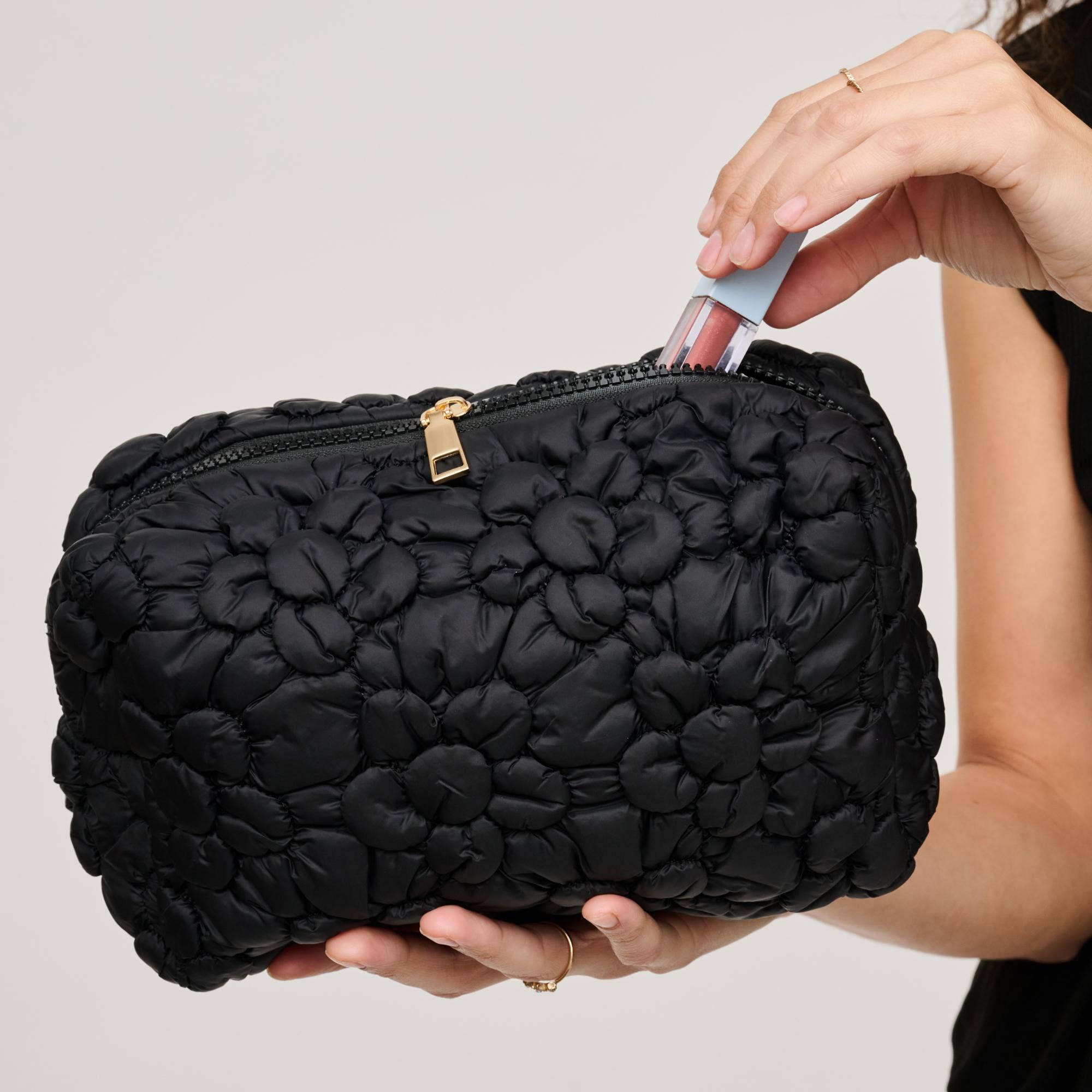 Flora Pop - Nylon Cosmetic Pouch (5 Colors!)