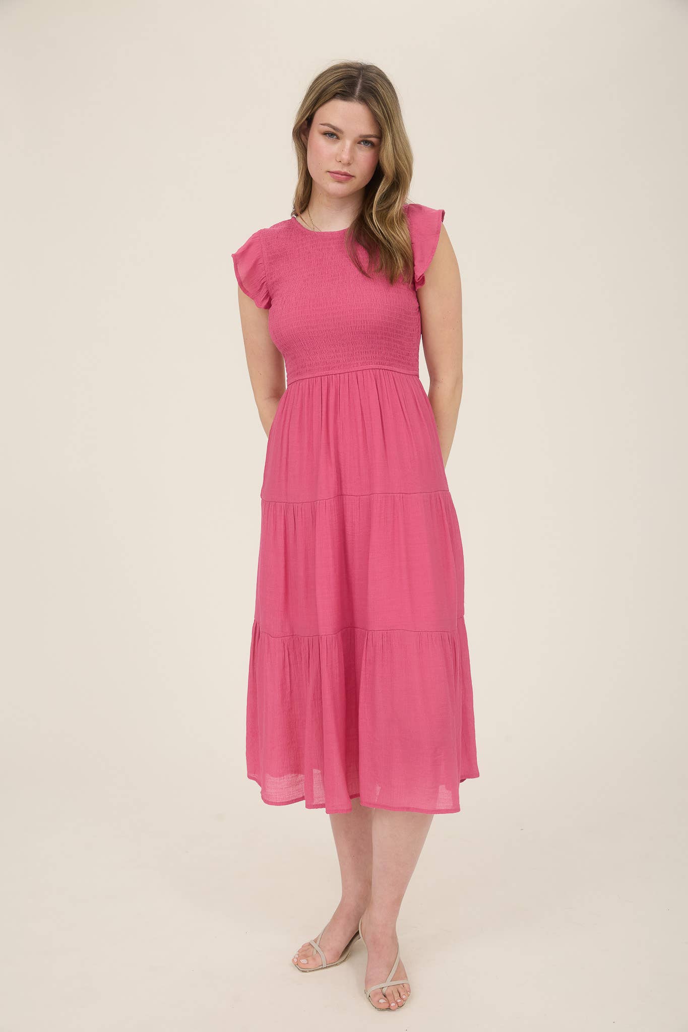Taressa Smocked Midi Dress PREORDER