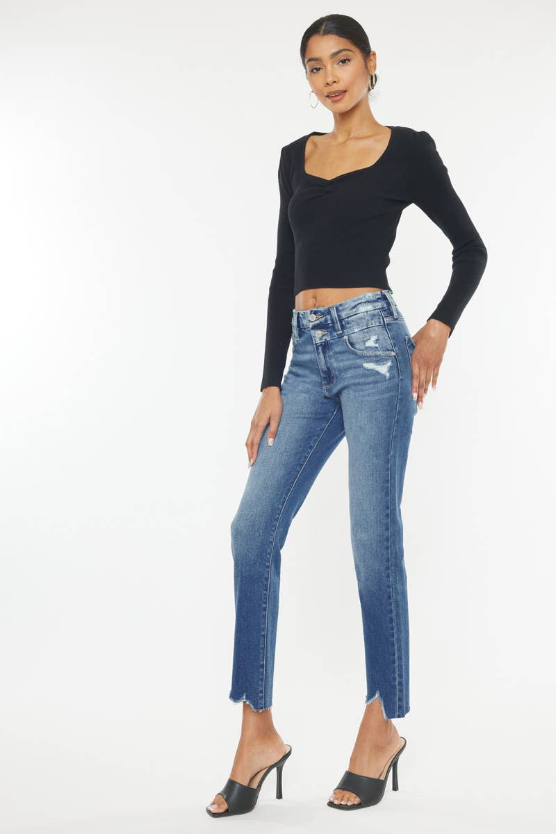 KANCAN Leighton Straigt High Rise Denim Jeans