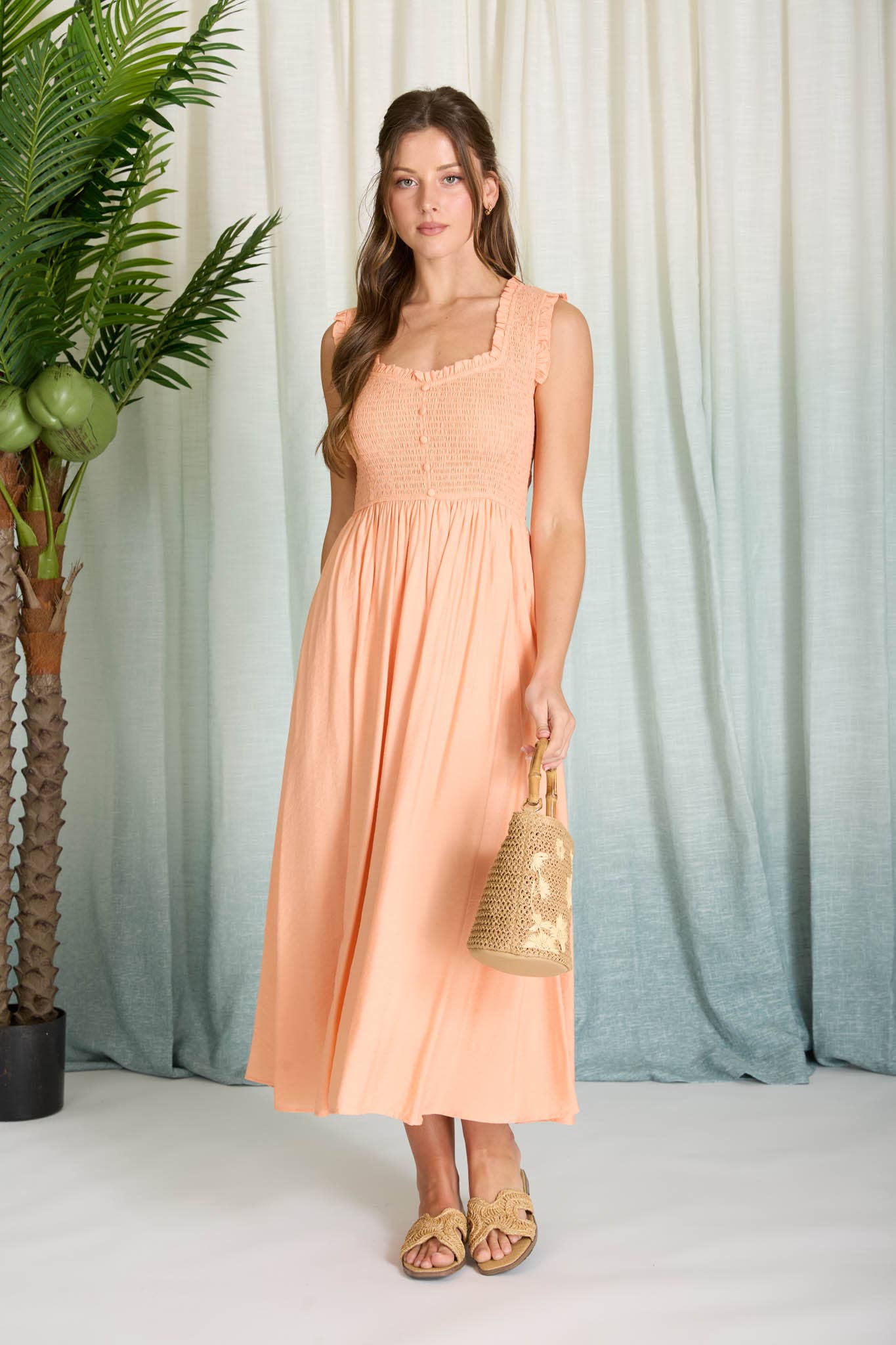 Sanka Sweetheart Midi Dress