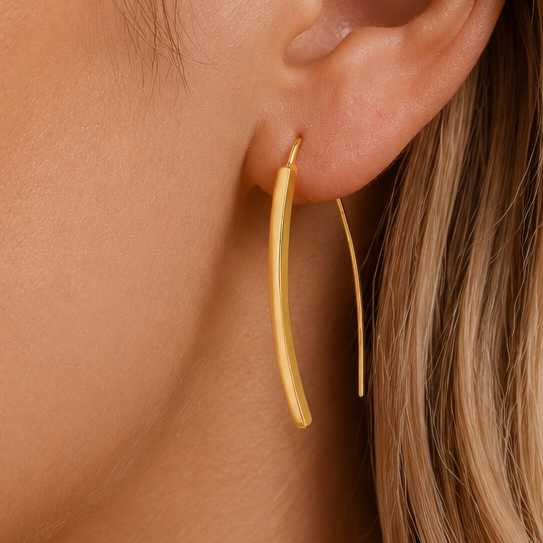 Arc 18K Gold Threader Earrings