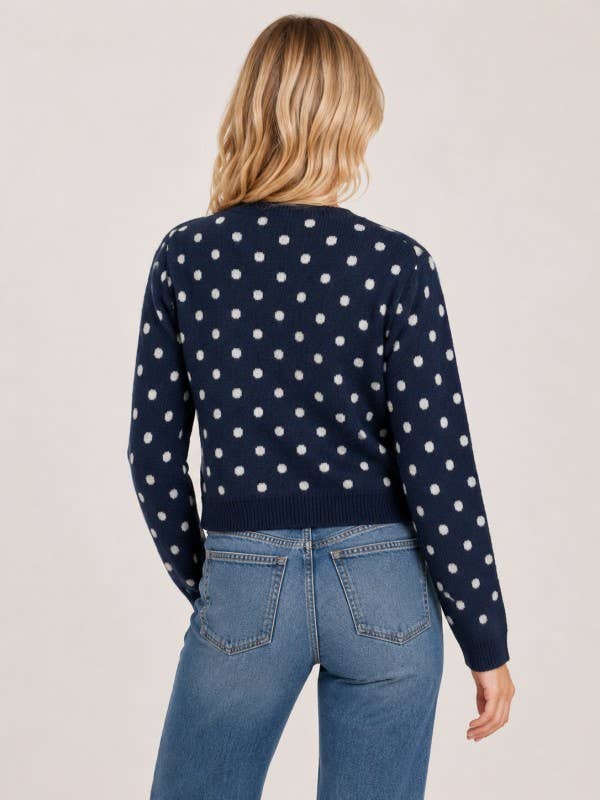 Joy Polka Dot Cardigan Sweater