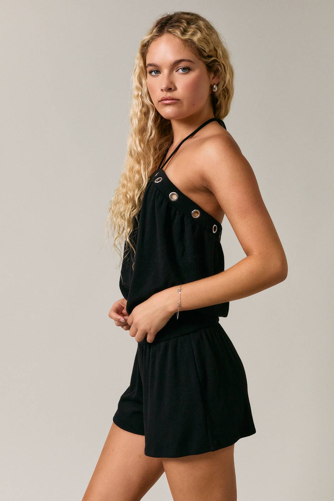 Vincent Grommet Halter Romper