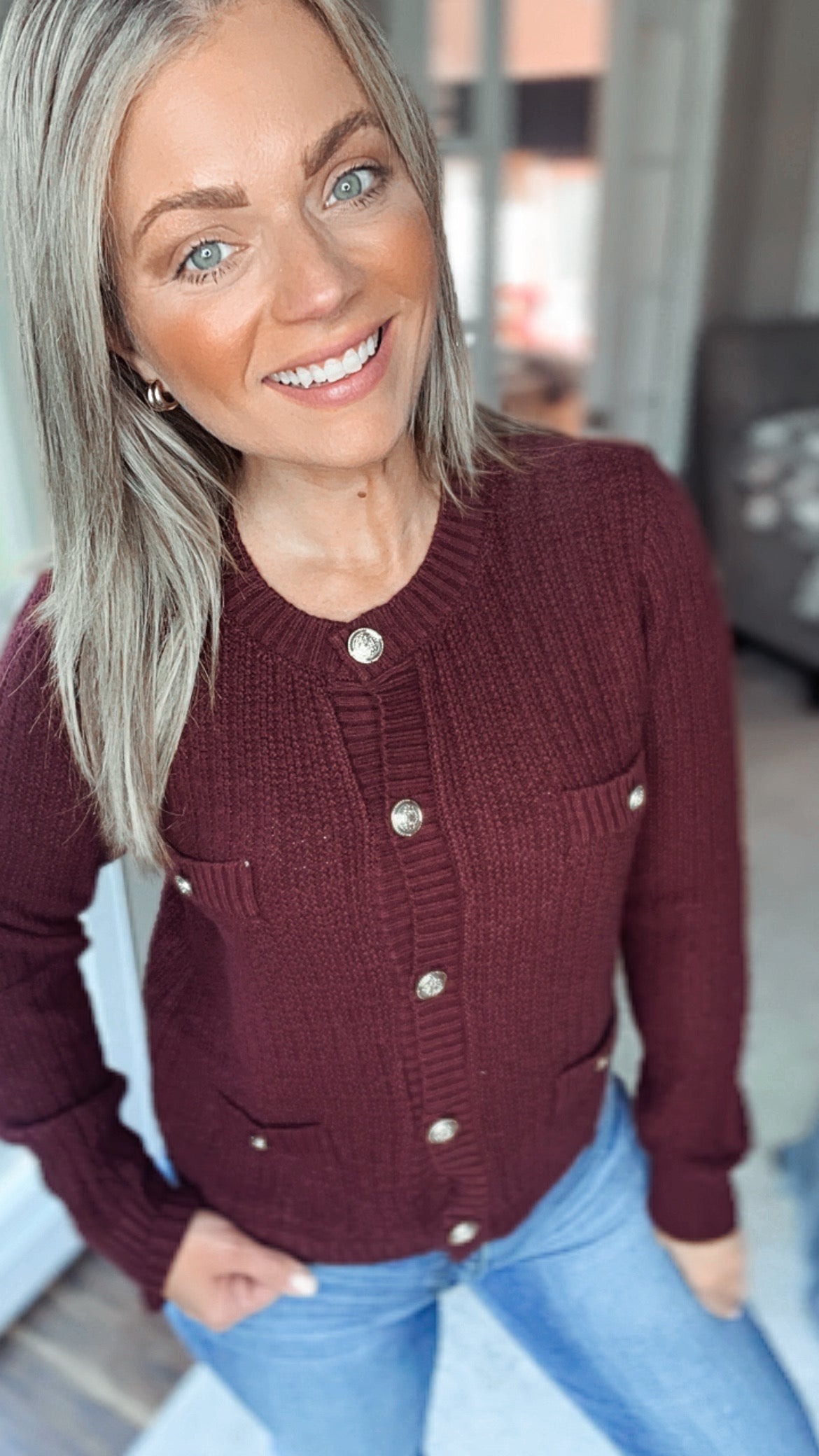 Sonia Button Cardigan