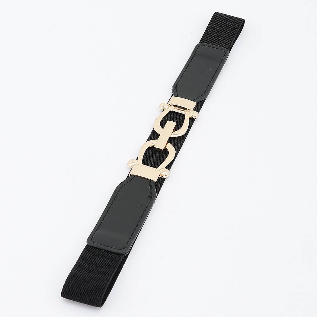 Vincent Horsebit Link Stretch Waist Belt