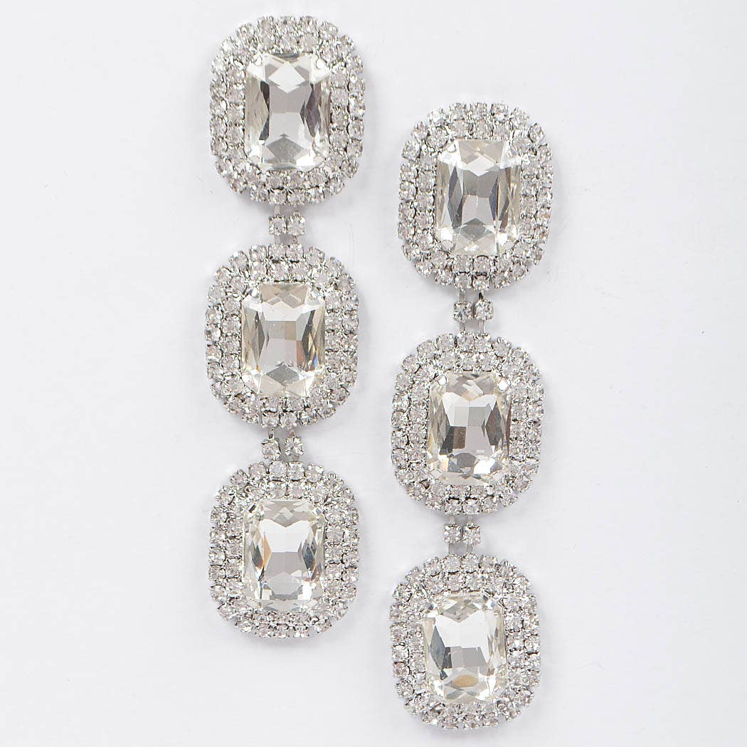 Mare Rhinestone Dangle Earrings FINAL SALE
