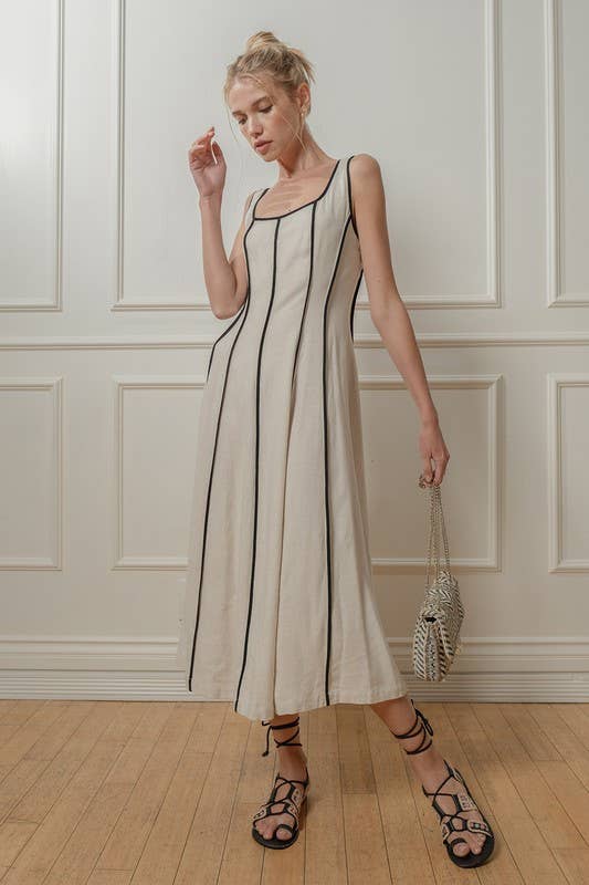 Dollie Linen Midi Dress
