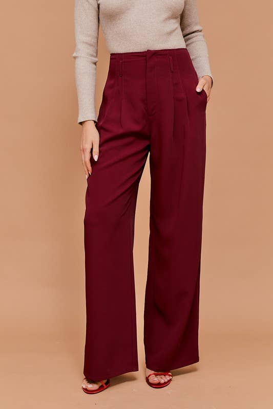 Beau High Waist Wide Leg Pants (2 Colors!) FINAL SALE