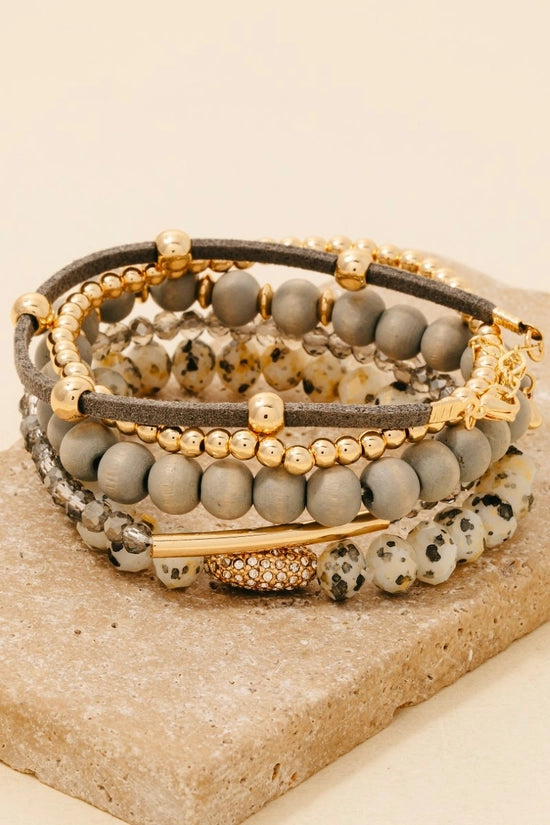 Rufus Grey Multi Bracelet Set