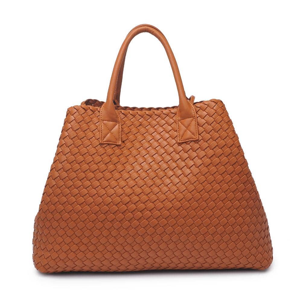 Ithaca Woven Vegan Leather Tote (3 Colors!)