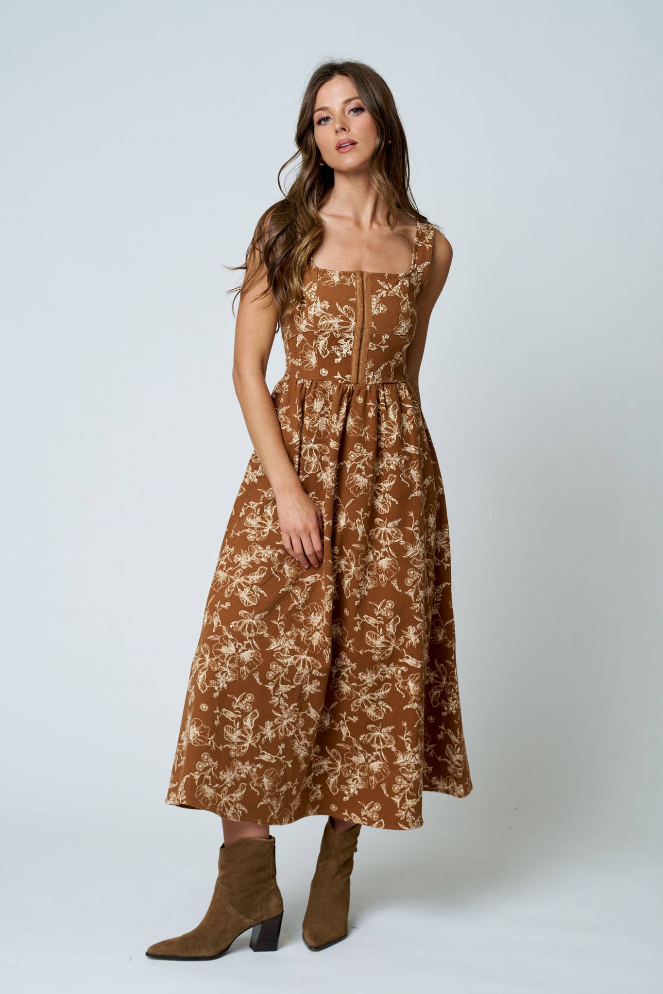 Gerla Floral Midi Dress PREORDER