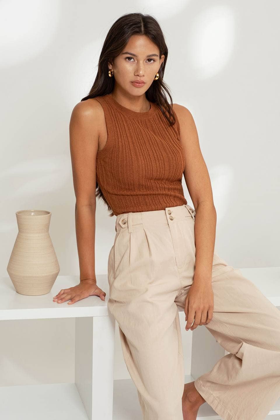 Sonnie Knit Copper Tank