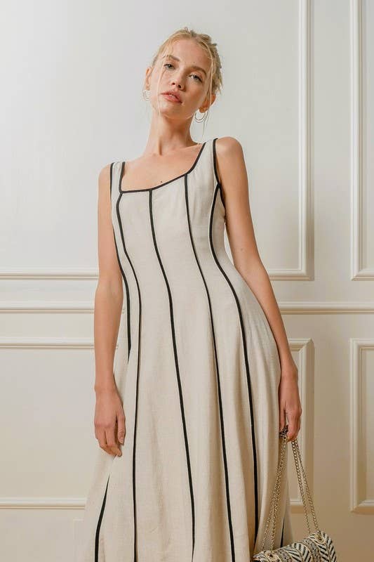 Dollie Linen Midi Dress