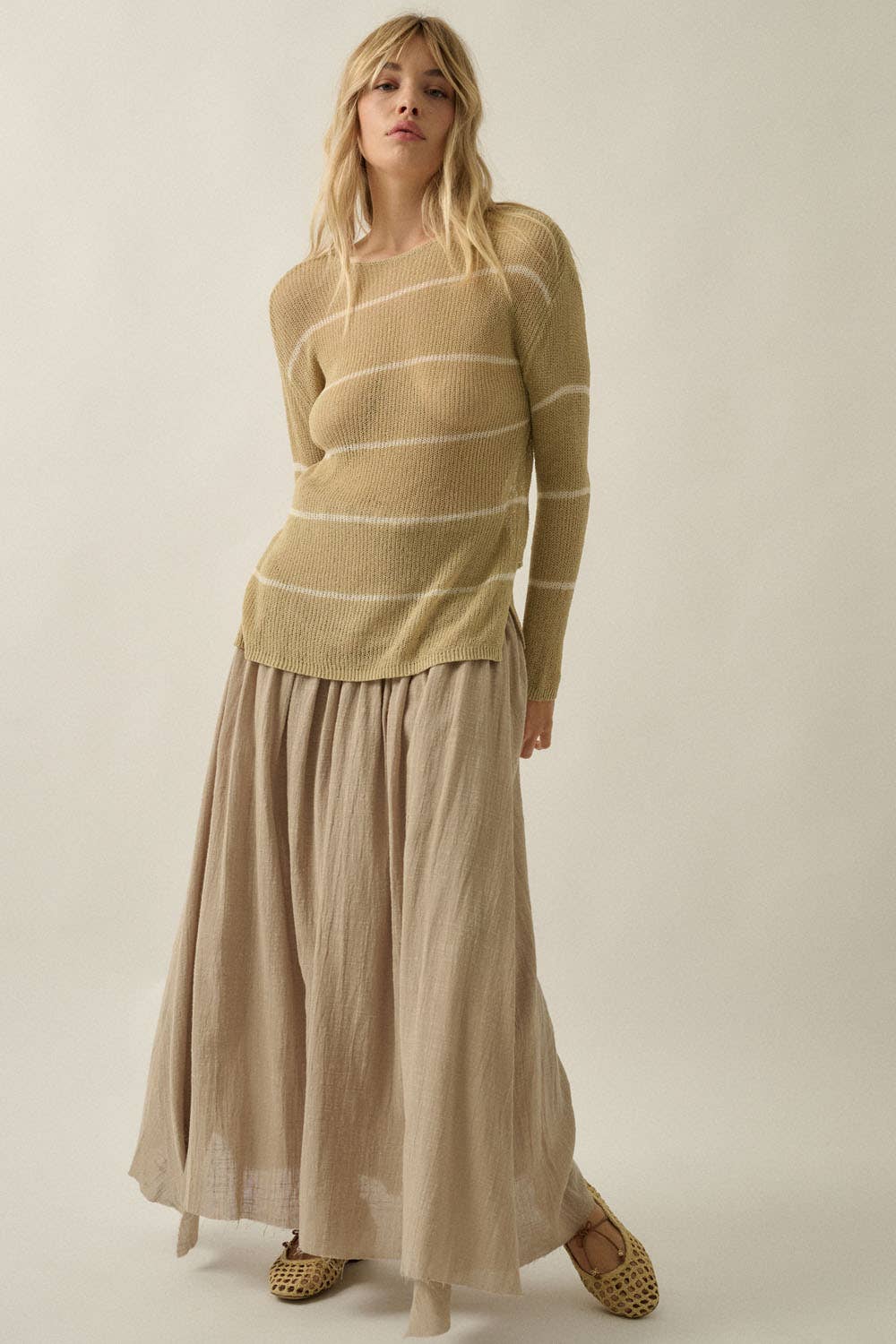 Stila Striped Lightweight Sweater FINAL SALE