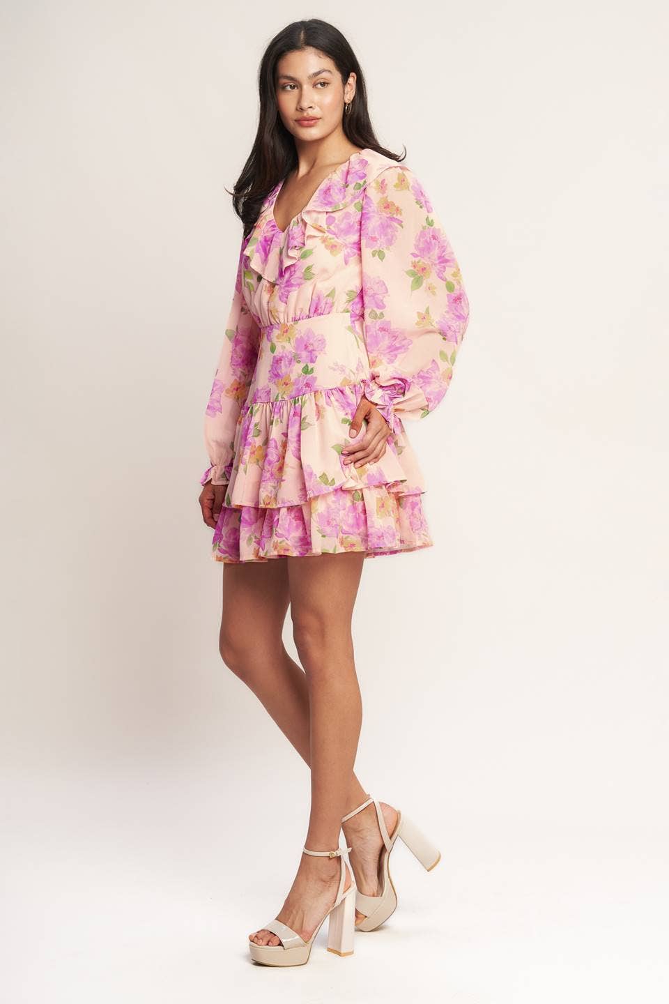 Teah Print Mini Dress