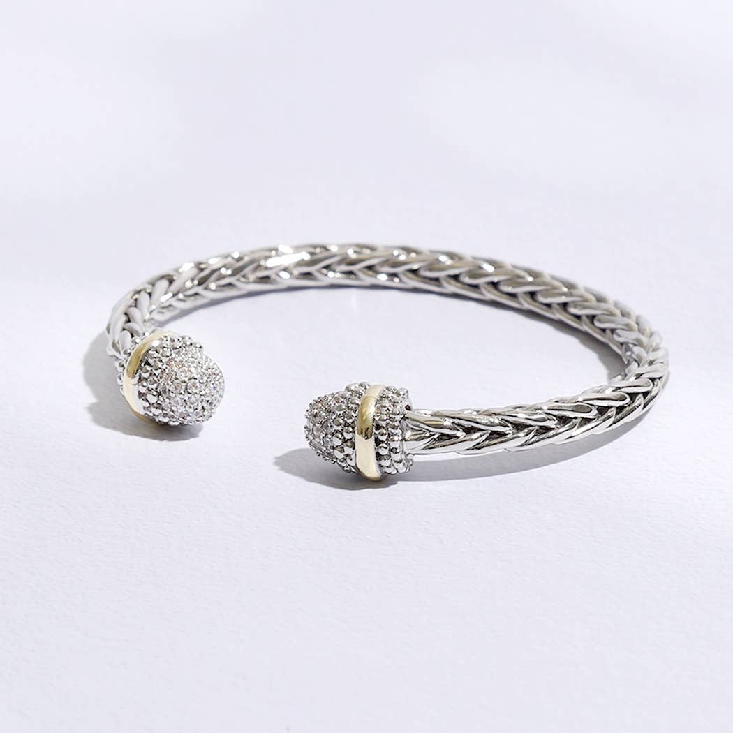Dalia Multi-Toned Round Edge Braided Bracelet
